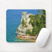 Bergbauschloss am Pictured Rocks Mousepad (Mit Mouse)