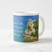 Bergbauschloss Jumbo-Tasse (Vorderseite Rechts)