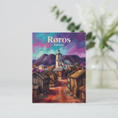 Bergbaustadt Røros Norwegen Postkarte (Stehend Vorderseite)