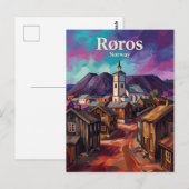 Bergbaustadt Røros Norwegen Postkarte (Vorne/Hinten)