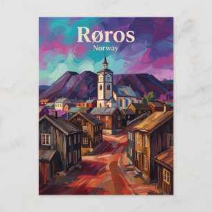 Bergbaustadt Røros Norwegen Postkarte
