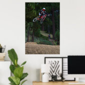 Bergbike-Sprung Poster (Heimbüro)