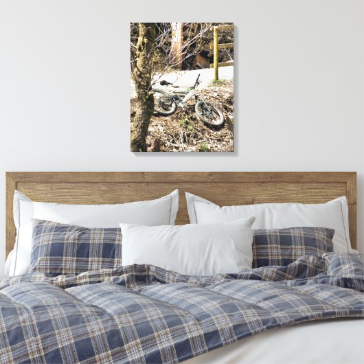 BERGBIKEN LEINWANDDRUCK (Insitu (Schlafzimmer))