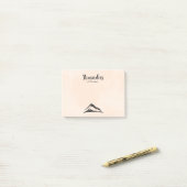 Bergbild in Schwarz - Erinnerungen Post-it Klebezettel (Auf Schreibtisch)