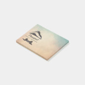 Bergbild mit Wiedersehen der Sun Rays Family Post-it Klebezettel (angewinkelt)