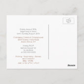 Bergbild mit Wiedersehen der Sun Rays Family Postkarte (Rückseite)