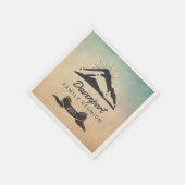 Bergbild mit Wiedersehen der Sun Rays Family Serviette (Ecke)