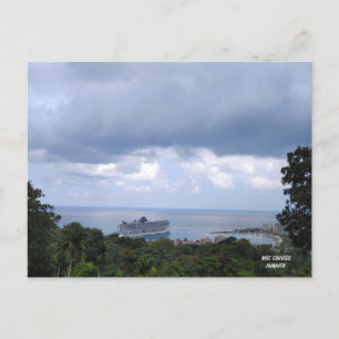 Bergblick auf MSC in Jamaika Postkarte