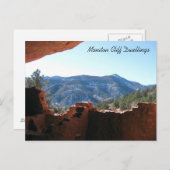 Bergblick aus den Cliff-Wohnungen Postkarte (Vorne/Hinten)