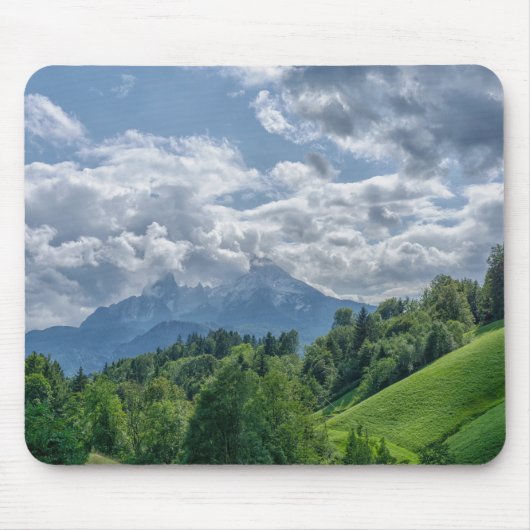 Bergblick in den Alpen Mousepad (Vorne)