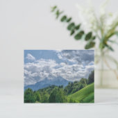 Bergblick in den Alpen Postkarte (Stehend Vorderseite)