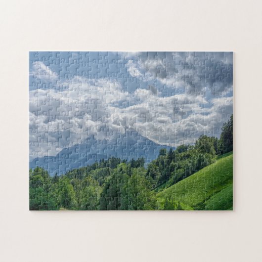 Bergblick in den Alpen Puzzle (Horizontal)