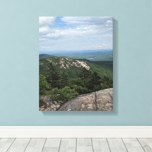 Bergblick Leinwanddruck (Insitu (Holzboden))