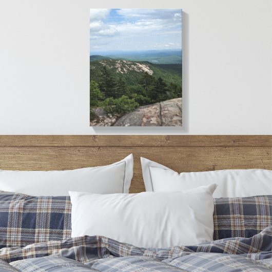 Bergblick Leinwanddruck (Insitu (Schlafzimmer))