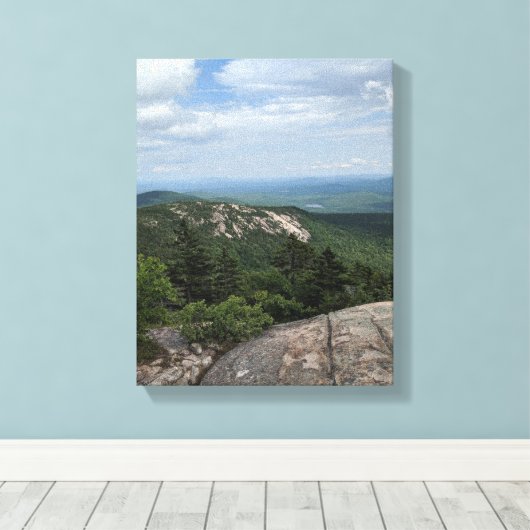 Bergblick Leinwanddruck (Insitu (Holzboden))