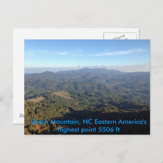 Bergblick Postkarte (Vorne/Hinten)