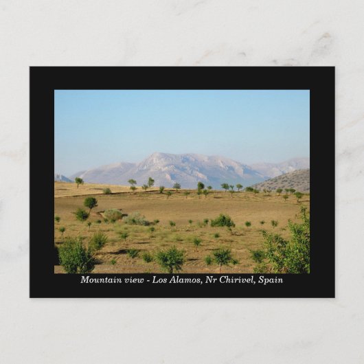 Bergblick Postkarte - Chirivel Almeria Spanien (Vorderseite)