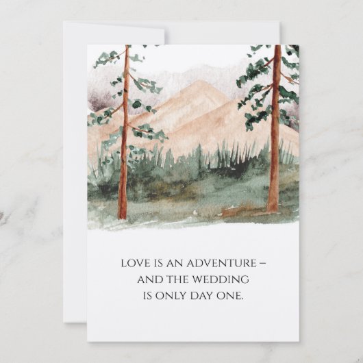 Bergblick Save the Date (Rückseite)