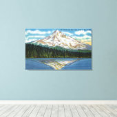 Bergblick vom Lost Lake Leinwanddruck (Insitu (Holzboden))