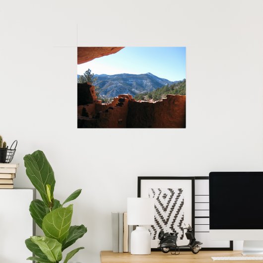 Bergblick von Manitou Springs Klippe wohnen Poster (Heimbüro)