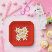 Bergblume Edelweiss Teller