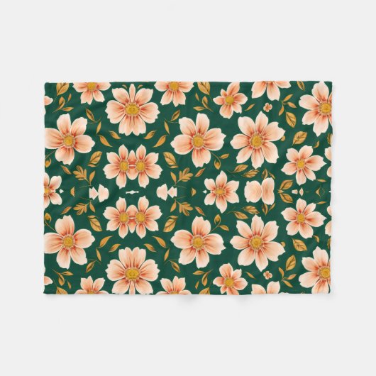 Bergblumen-Decke Fleecedecke (Vorderseite (Horizontal))