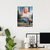 Bergblumen-Lebensfeier-Willkommensschild Poster (Heimbüro)