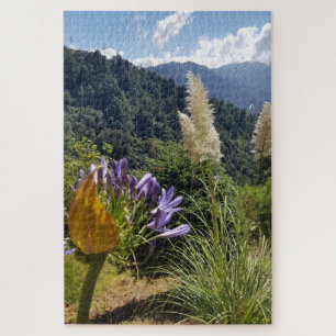 Bergblüte am Rande des Lichts Puzzle