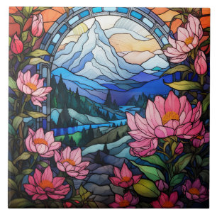 Bergbuntglas fliese