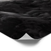 BergBurg, mit Schnee | AI Art Poster (Ecke)