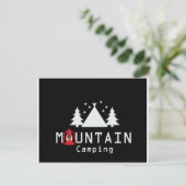 Bergcamping Postkarte (Stehend Vorderseite)