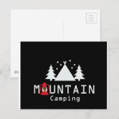 Bergcamping Postkarte (Vorne/Hinten)