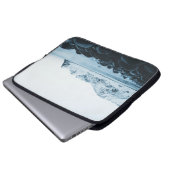 BERGDECKE MIT SCHNEEFOTOGRAFIE LAPTOPSCHUTZHÜLLE (Vorne Knopf)
