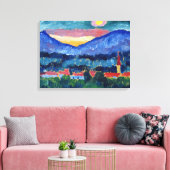 Bergdorf, 1910 leinwanddruck (Insitu (Wohnzimmer))