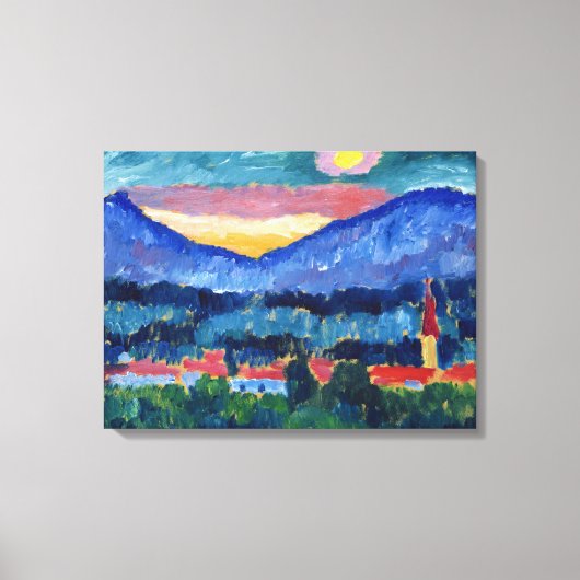 Bergdorf, 1910 leinwanddruck (Vorderseite)