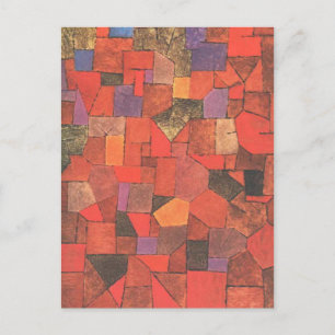 Bergdorf (Autumnal) von Paul Klee Postkarte