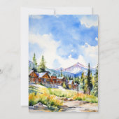 Bergdorf Colorado Sommerlandschaft Einladung (Rückseite)