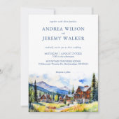 Bergdorf Colorado Sommerlandschaft Hochzeit Einladung (Vorderseite)