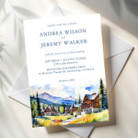 Bergdorf Colorado Sommerlandschaft Hochzeit