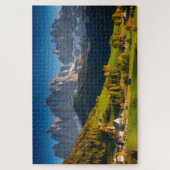 Bergdorf in den Dolomit im Fall Puzzle (Vertikal)