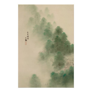 Bergdorf nach Sturm - Yokoyama Taikan Poster