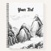 Bergdorf - Tinte Notizblock (Vorderseite)