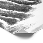 Bergdorf - Tinte Poster (Ecke)