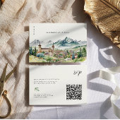 Bergdorf Town | QR Code Wedding RSVP