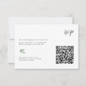Bergdorf Town | QR Code Wedding RSVP Karte (Rückseite)