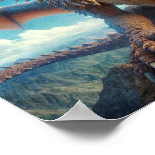 Bergdrache Poster (Ecke)