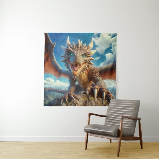 Bergdrache Wandteppich (Beispiel)