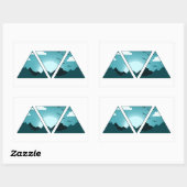 Bergdreiecke Rechteckiger Aufkleber (Blatt)