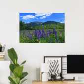 Berge Adams und Lupinen Poster (Heimbüro)