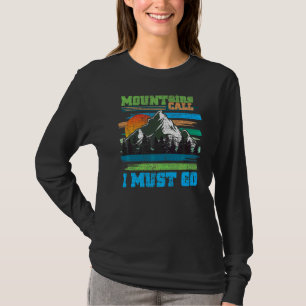 Berge als Naturliebhaber Camping Wandern T-Shirt